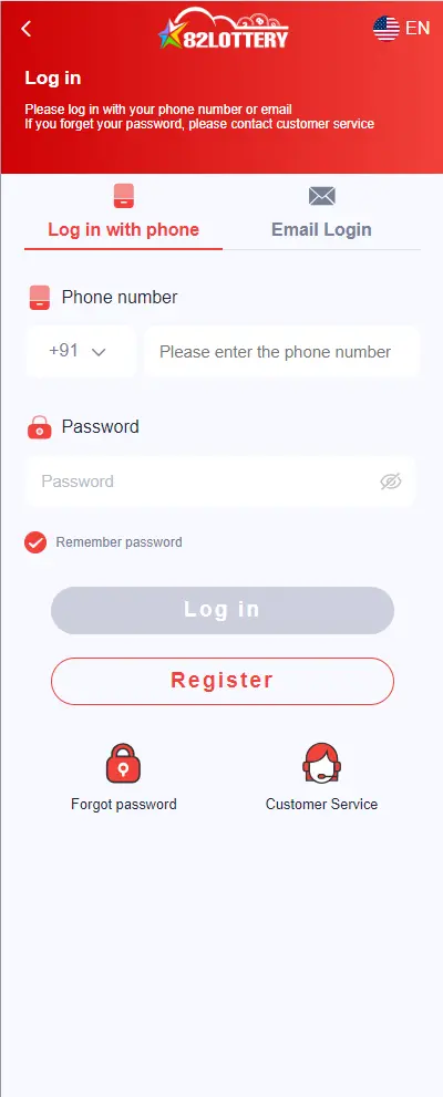 82 Lottery Login